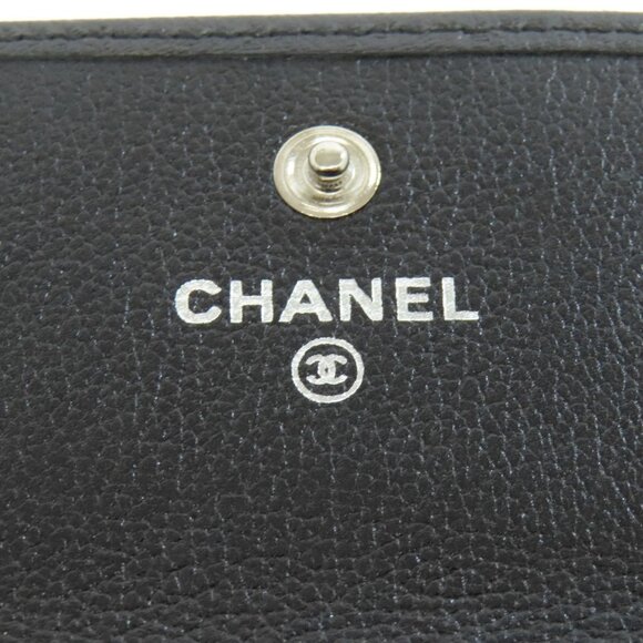 CHANEL Black Logo Wallet - Picture 7 of 11